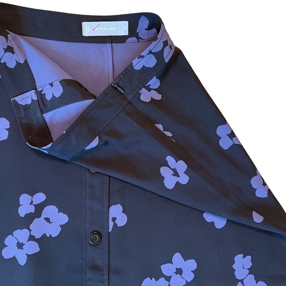 EVERLANE The Japanese GoWeave Floral Button Swing Skirt Size 10 - Picture 7 of 12